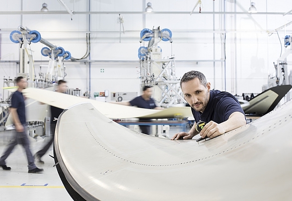 Winglet Production bei FACC