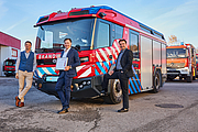 3. Platz Großunternehmen – Rosenbauer International AG: (v.l.n.r.) Edmund Penz (Head of Engineering RED), Michael Friedmann (Head of Group Strategy, Innovation and Marketing), Alexander Ronacher (Head of Innovation, Technology and Research), © Christoph Staudinger 